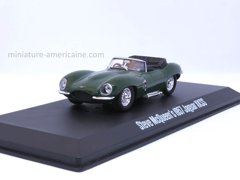 Jaguar XKSS 1957 Steve Mc Queen avec figurine Greenlight 1/43
