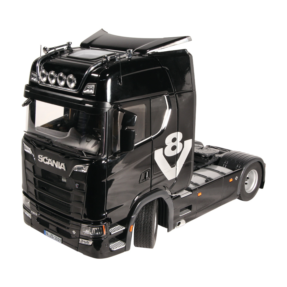 Scania V8 730S 4x2 black - 1019/51 - NZG 1/18 - miniature américaine
